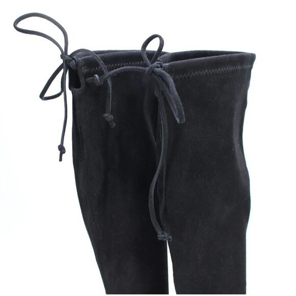 Stuart Weitzman Black Over-The-Knee Boots Reserve Stretch Suede Boot Size 5 - Picture 6 of 7